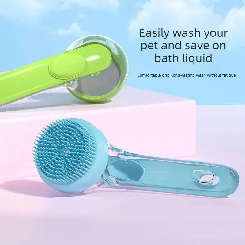 Silicone Bath Brush Set for Dogs and Cats โ Dual-Function Bathing, Massage, and Scrubbing Tool
