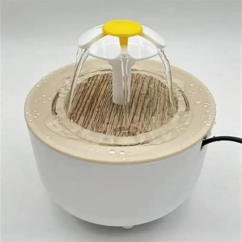 Automatic USB Electric Cat Water Fountain with Mute Operation and 1200ml Recirculating Filter System