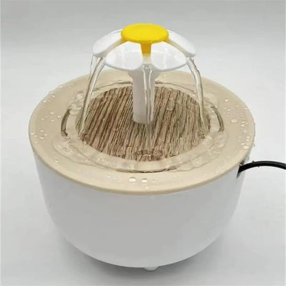 Automatic USB Electric Cat Water Fountain with Mute Operation and 1200ml Recirculating Filter System