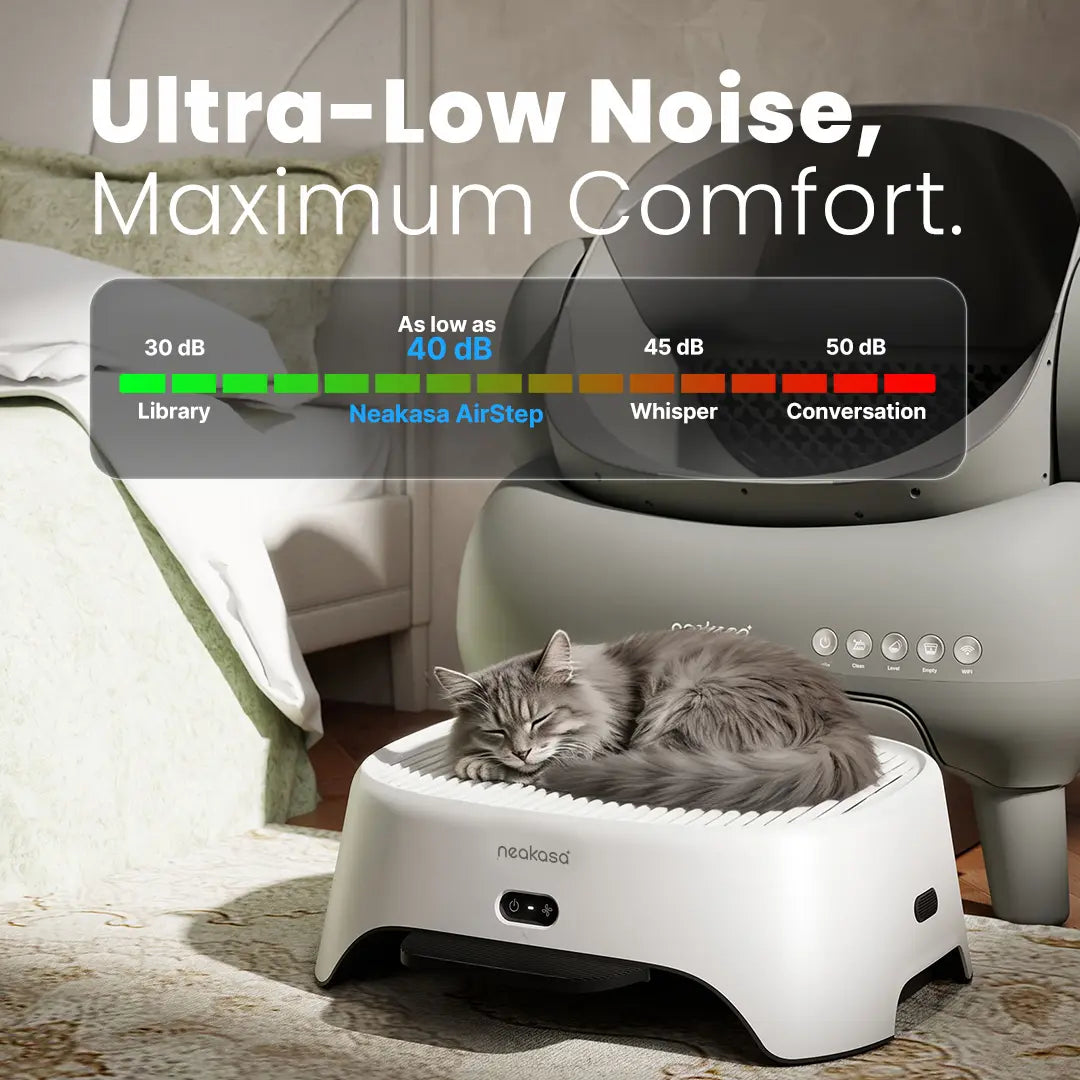 Neakasa Airstep Pet Air Purifier with Three Modes for Odor, Dust, and Pet Hair Control, Compatible with M1 Plus, M1 Lite, and Various Litter Boxes