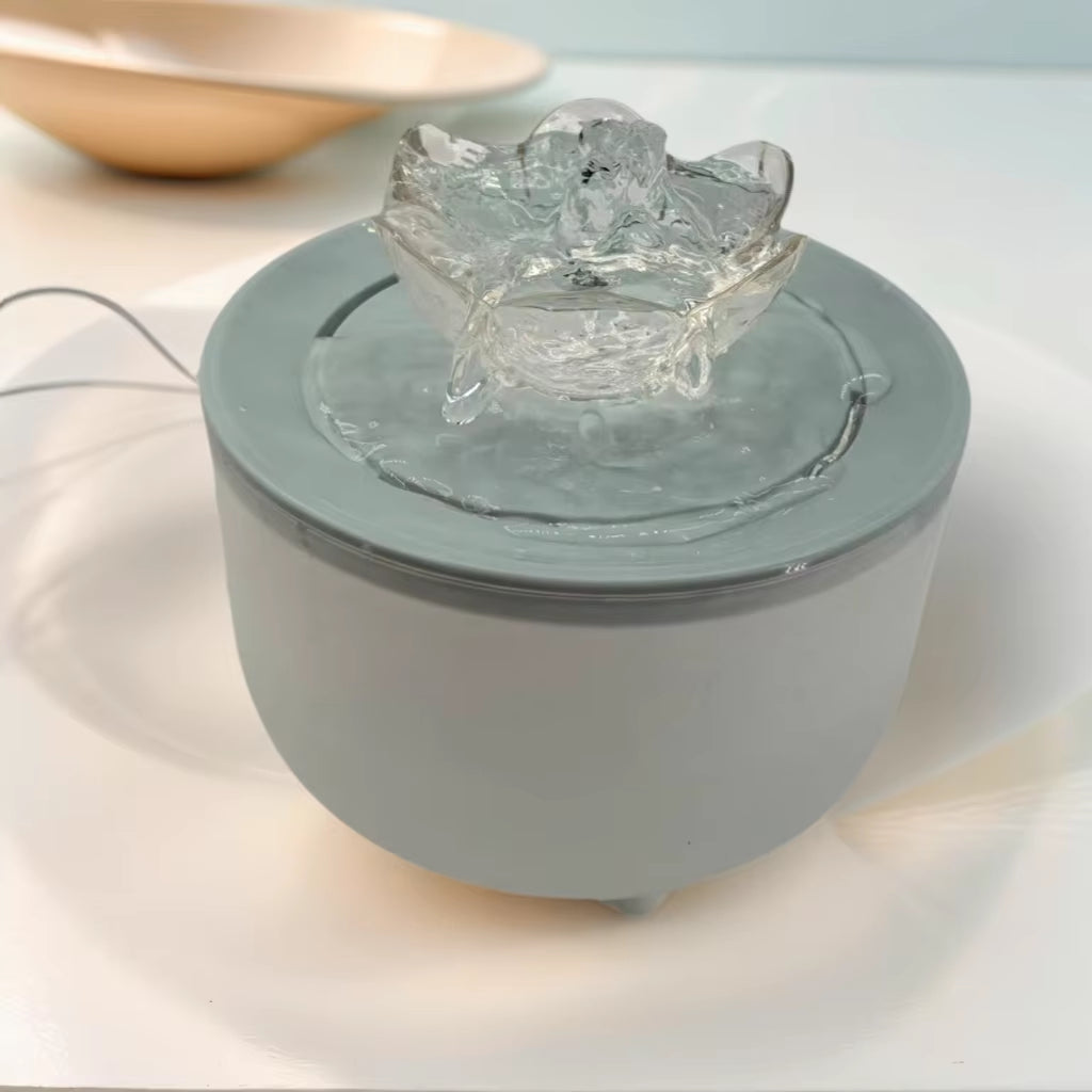 Automatic USB Electric Cat Water Fountain with Mute Operation and 1200ml Recirculating Filter System