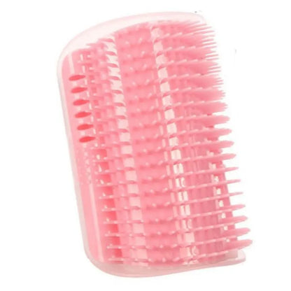 Cat Corner Brush - Soft Self-Grooming Massage Tool for Cats and Dogs, 1 Count Interactive Home Entertainment Accessory