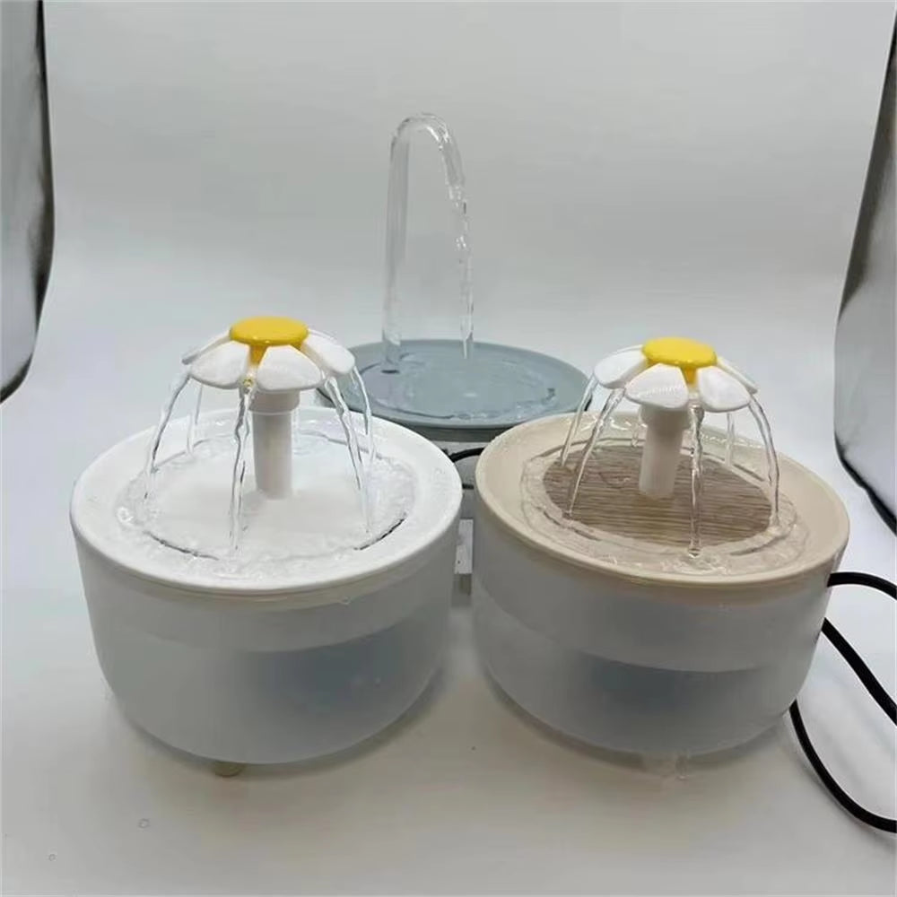 Automatic USB Electric Cat Water Fountain with Mute Operation and 1200ml Recirculating Filter System