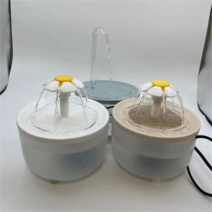 Automatic USB Electric Cat Water Fountain with Mute Operation and 1200ml Recirculating Filter System