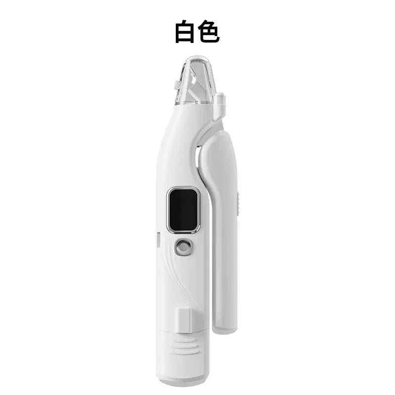 Pet Nail Grinder and Trimmer Kit for Dogs and Cats, Ultra-Quiet Rechargeable Electric Nail Grinder, Suitable for Small and Large Breeds with 4-Hour Battery Life