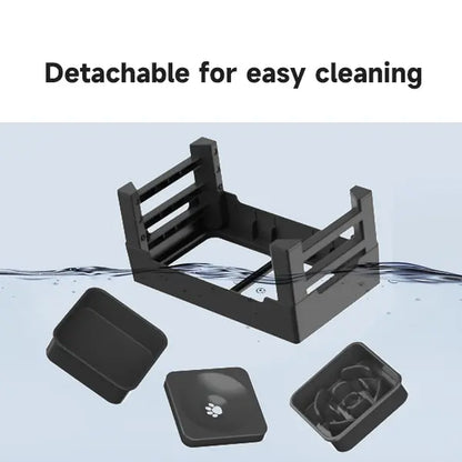 GOYJOY Adjustable Elevated Dog Bowls with Anti-Slip Design for Dogs and Cats - Ergonomic Raised Feeding Station with Slow Feeders and No Spill Water Bowl for Pets of All Sizes