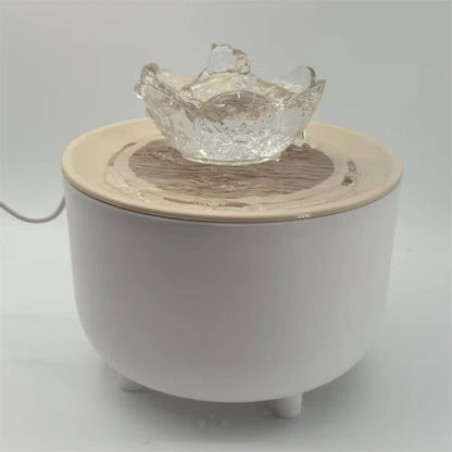 Automatic USB Electric Cat Water Fountain with Mute Operation and 1200ml Recirculating Filter System