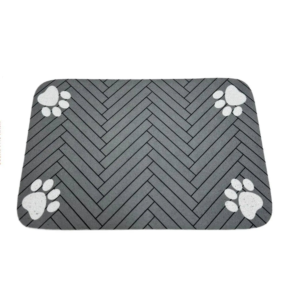 Non-Slip Water Absorbent Pet Feeding Mat for Dogs and Cats