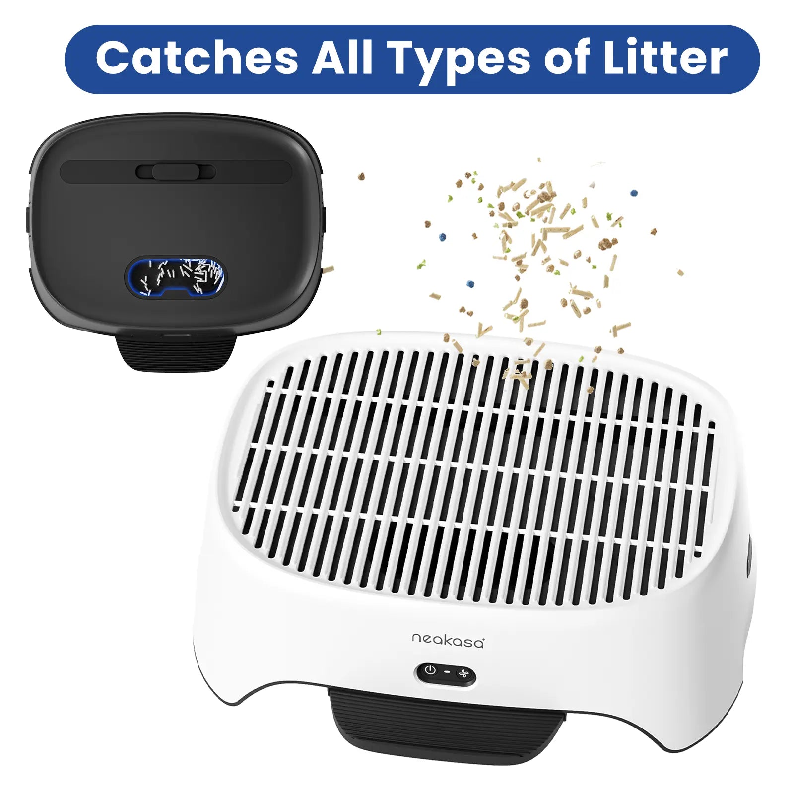 Neakasa Airstep Pet Air Purifier with Three Modes for Odor, Dust, and Pet Hair Control, Compatible with M1 Plus, M1 Lite, and Various Litter Boxes